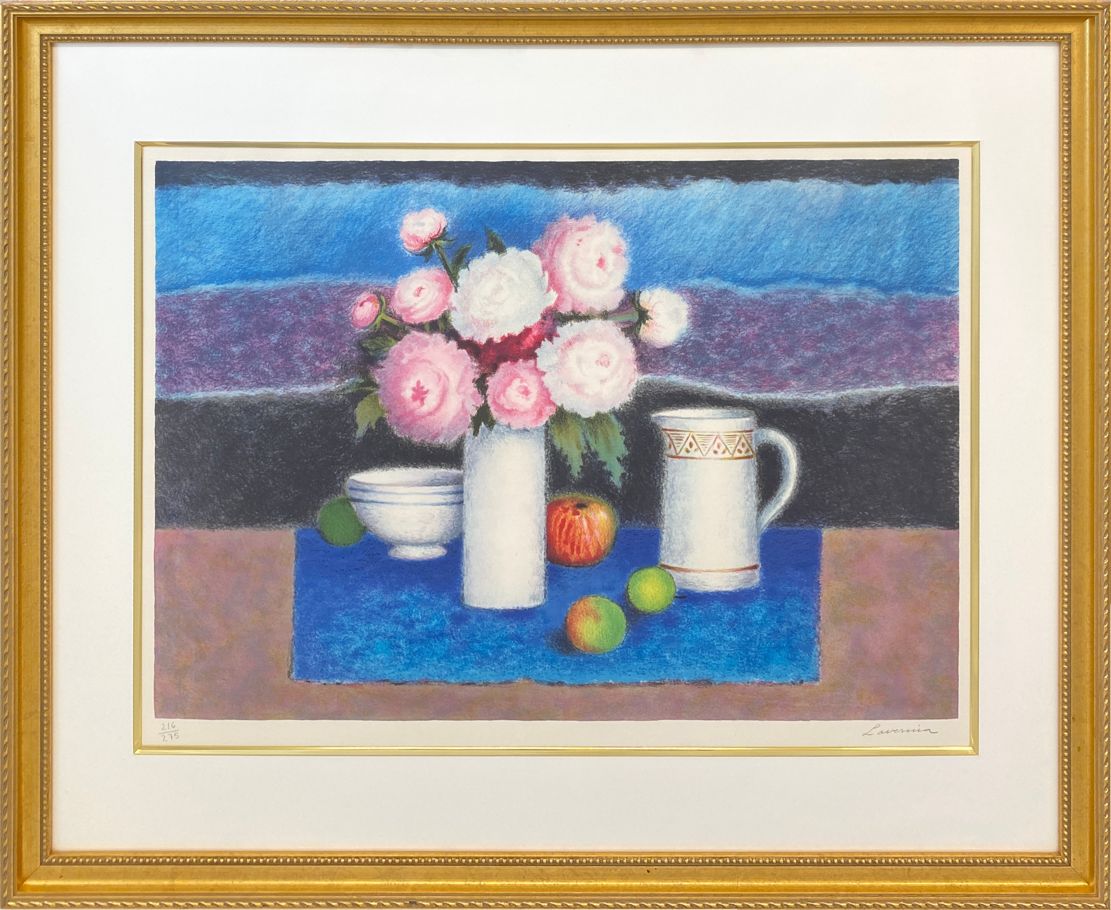 青い静物のブーケ