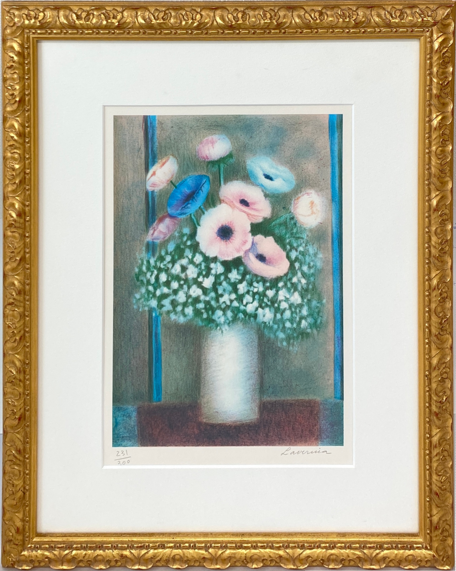 かすみ草とひなげし